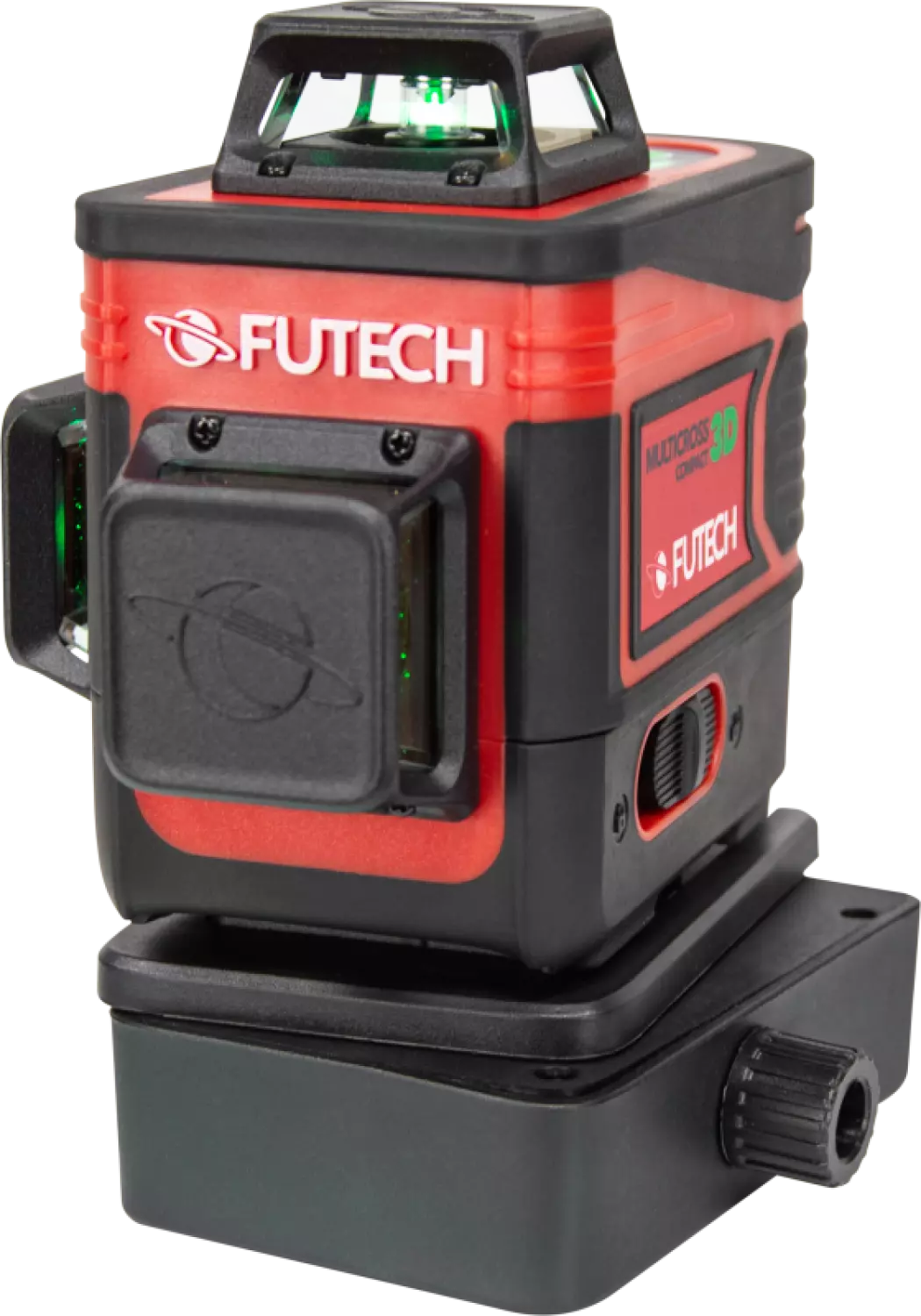 FUTECH MC3D Multicross 3D Compact, kit laser à lignes croisées avec trépied dans une mallette - vert - 2x 150 m - 3 lignes + maillot de la Coupe du monde BE-image