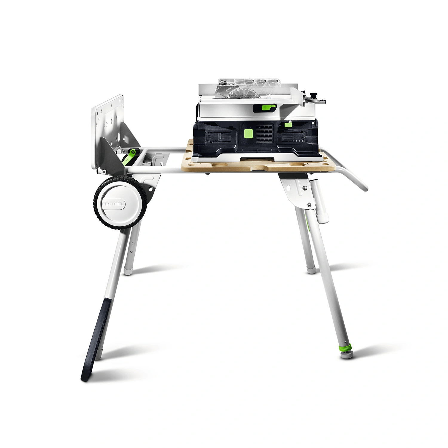 Festool CSC SYS 50 EBI-Basic-Set 36V (2x18V) Accu tafelcirkelzaag body incl. onderstel en accessoires - 168mm
