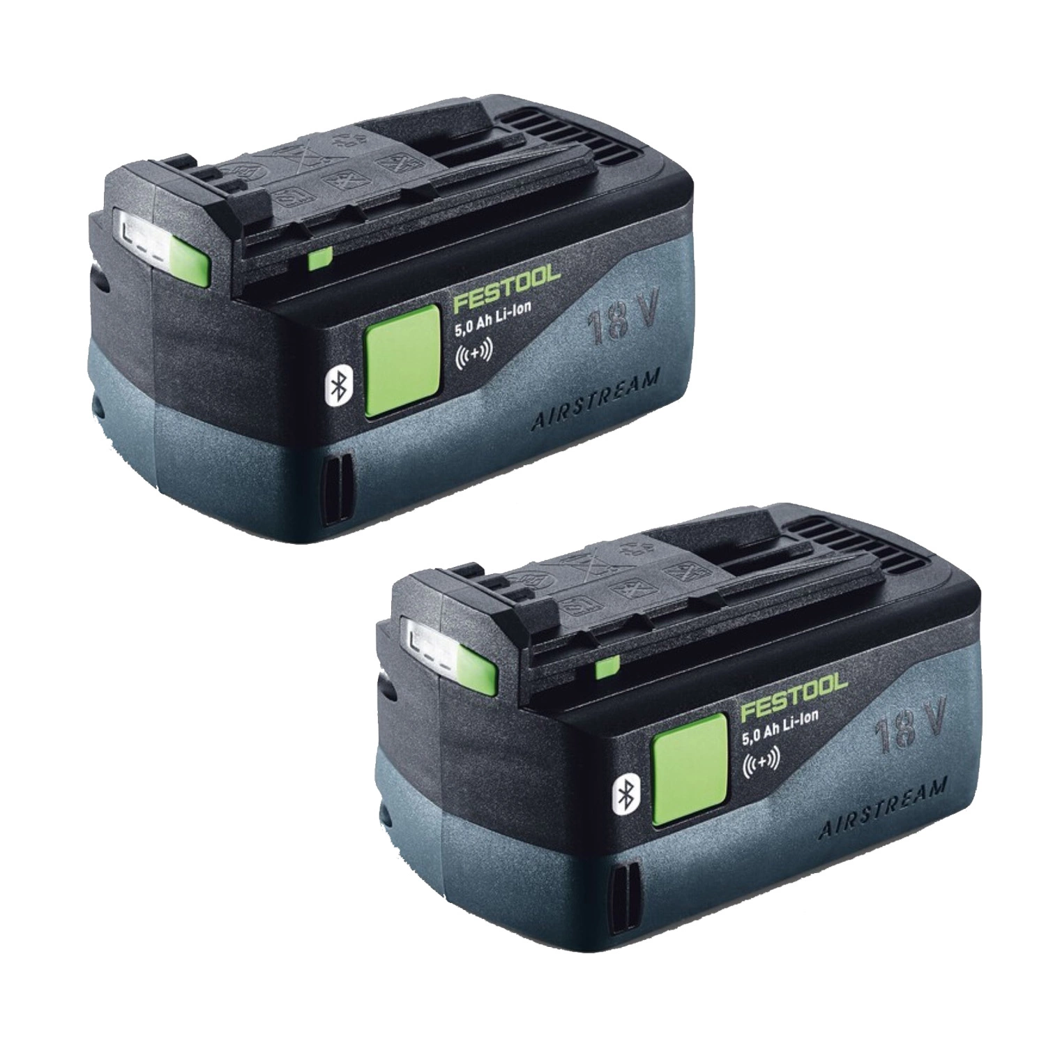 Festool BP 18 Li 5.0 ASI 18V Li-Ion batterie - 5.0Ah - Bluetooth (2pcs)-image