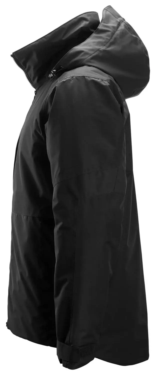 Snickers 1104 AllroundWork Waterdichte Geïsoleerde Werkjas - Zwart - L