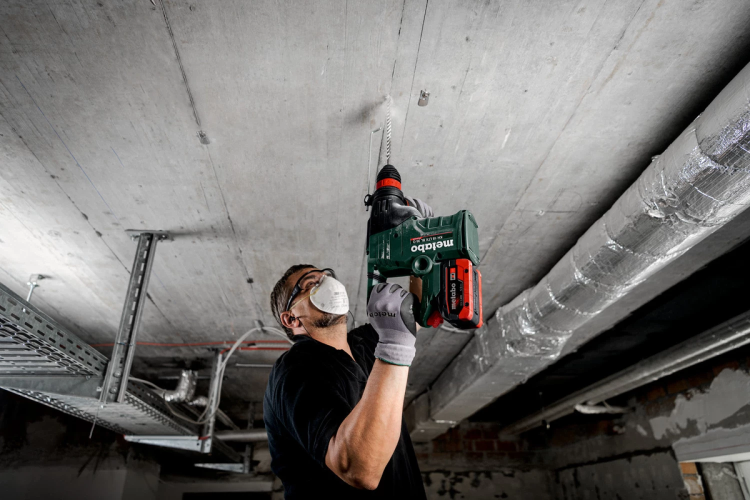 Metabo KH 18 LTX BL 35 Q 18V Li-ion accu combihamer set (2x 2.0Ah accu) in MetaBox - 4.2J-image