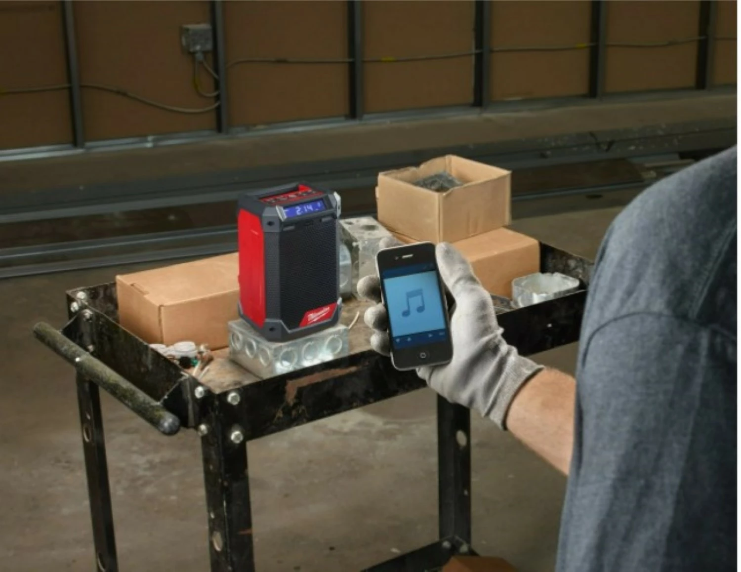 Milwaukee M12 RCDAB+-0 Radio de chantier sans fil-image