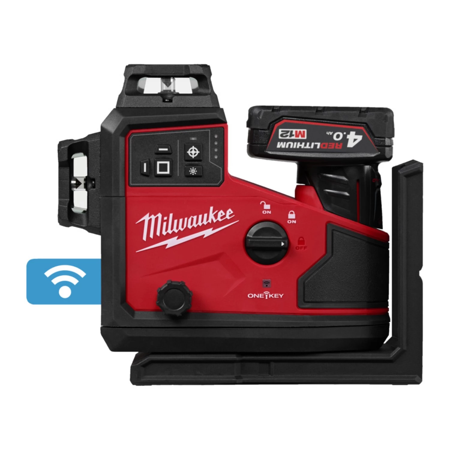 Milwaukee M12 A3PLO-401C 12 V Li-ion batterie automatique laser tridimensionnel (1x batterie 4,0 Ah) dans un coffret - 3x360°-image
