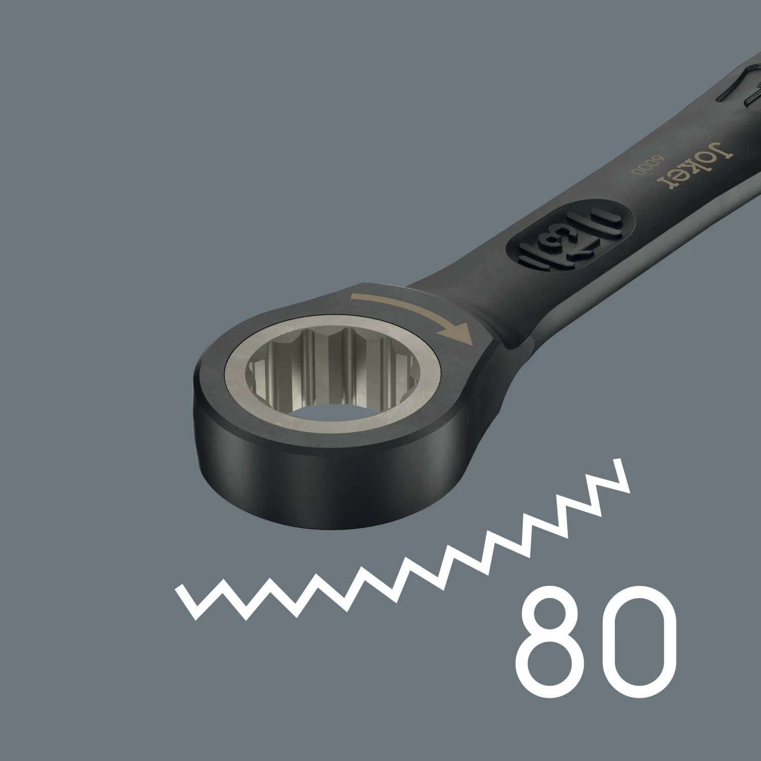 Wera 05020017001 11-delige 6000 Joker Black Edition 11 Set 1 Steek-ringratelsleutelset in etui - 8-19mm-image