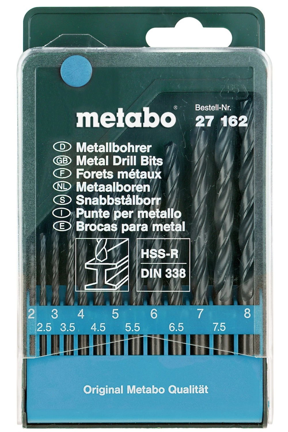 Metabo 627162000 Jeu de forets HSS R - 13 forets hélicoïdaux