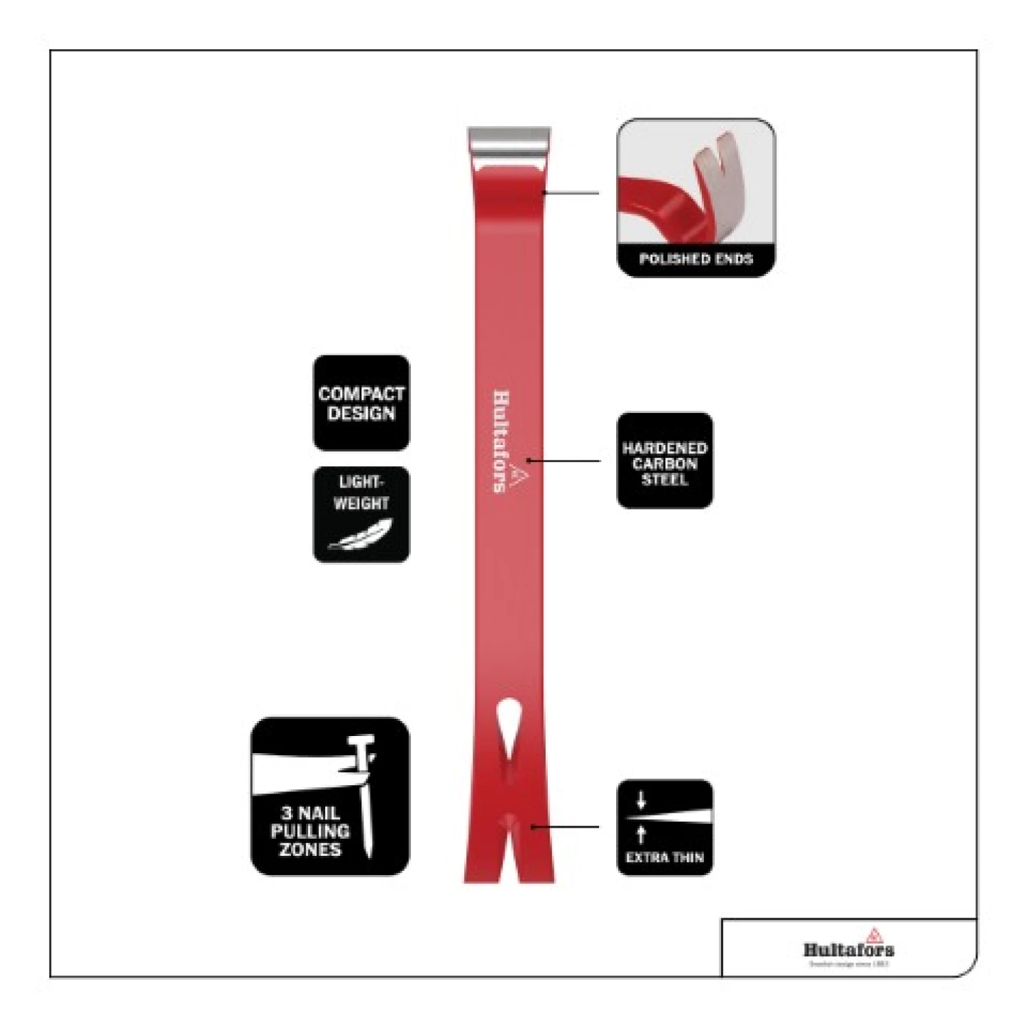 Hultafors 108/15" Stalen koevoet - 380mm-image