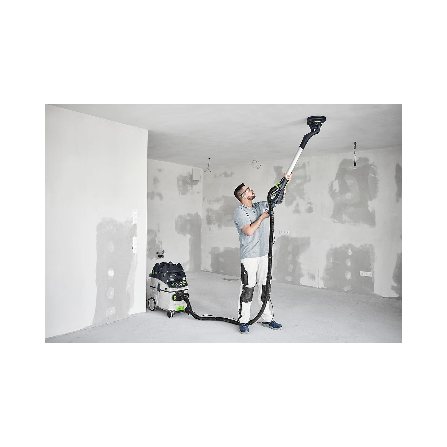 Festool LHS 2-M 225 EQ PLANEX 400W Langnek schuurmachine in transporttas