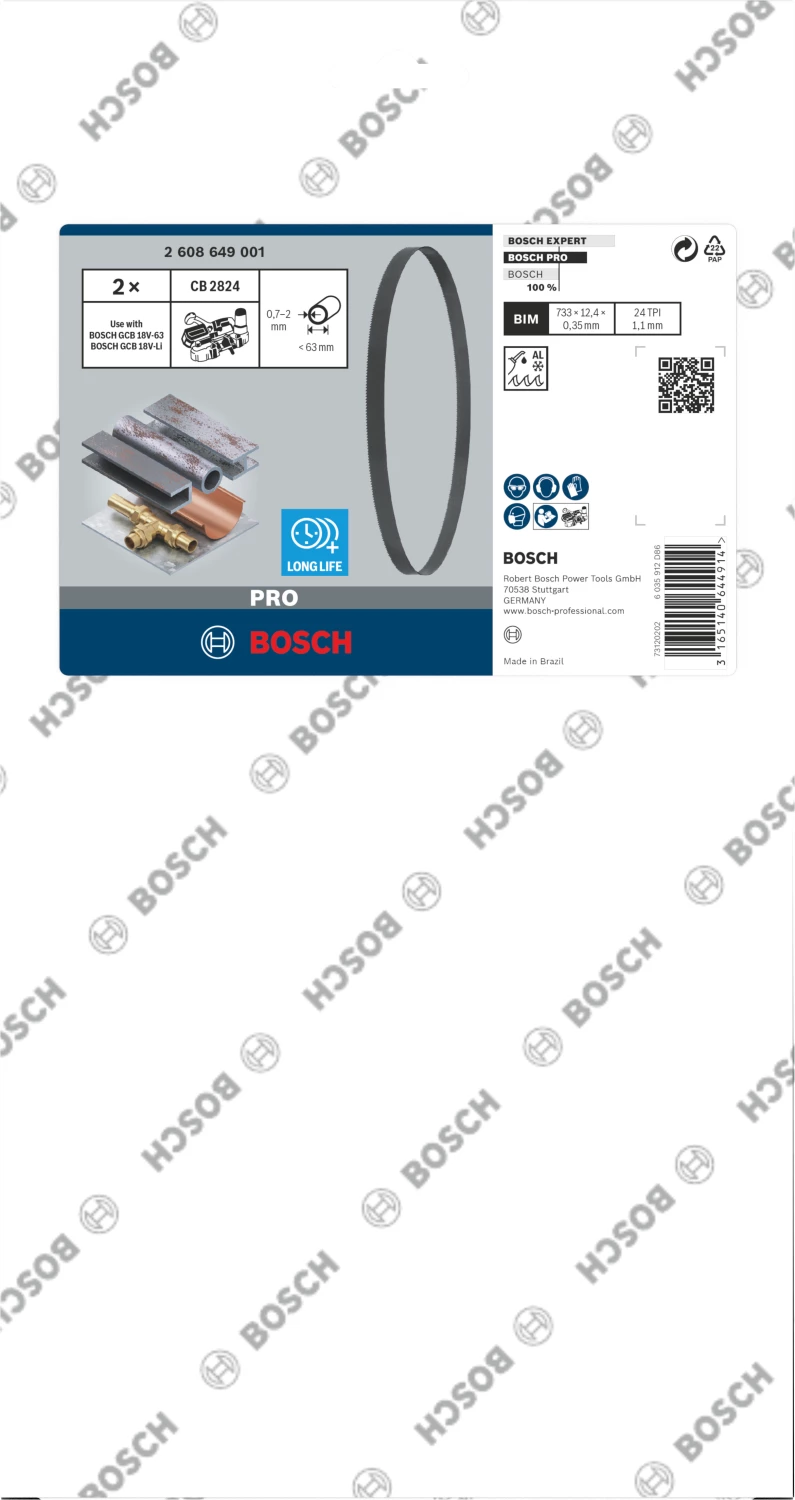 Bosch 2608649001 / CB 2824 BIM Bandzaagblad - 733 x 12,7 x 24TPI (2st)-image