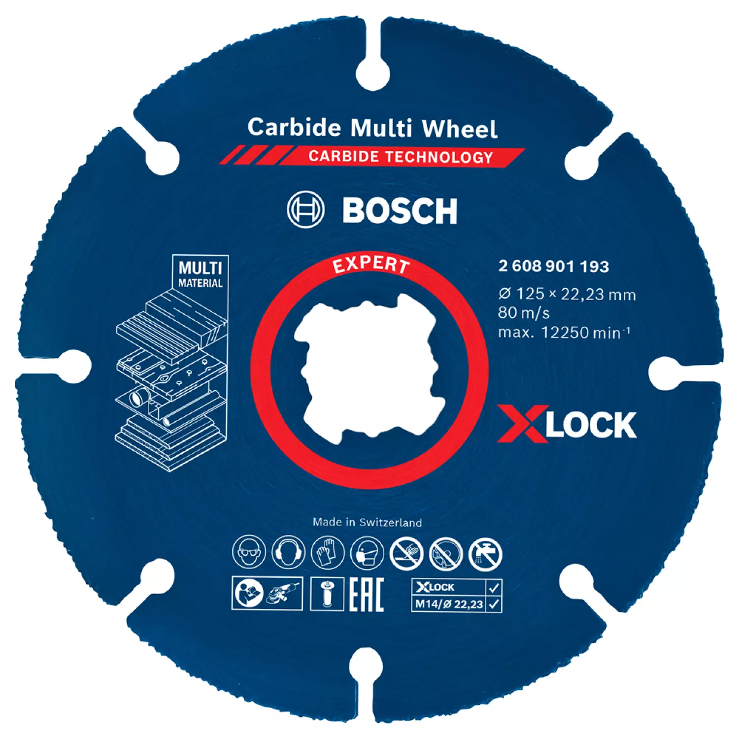 Bosch 2608901196 EXPERT Doorslijpschijf hardmetaal Multi Wheel 76 x 1 x 10 mm