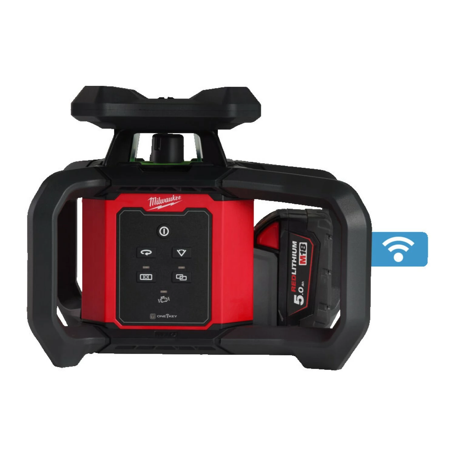 Milwaukee M18 RLOHVG300-501C 18V Li-ion accu roterende laser (1x 5.0Ah accu) set in koffer - 300m-image