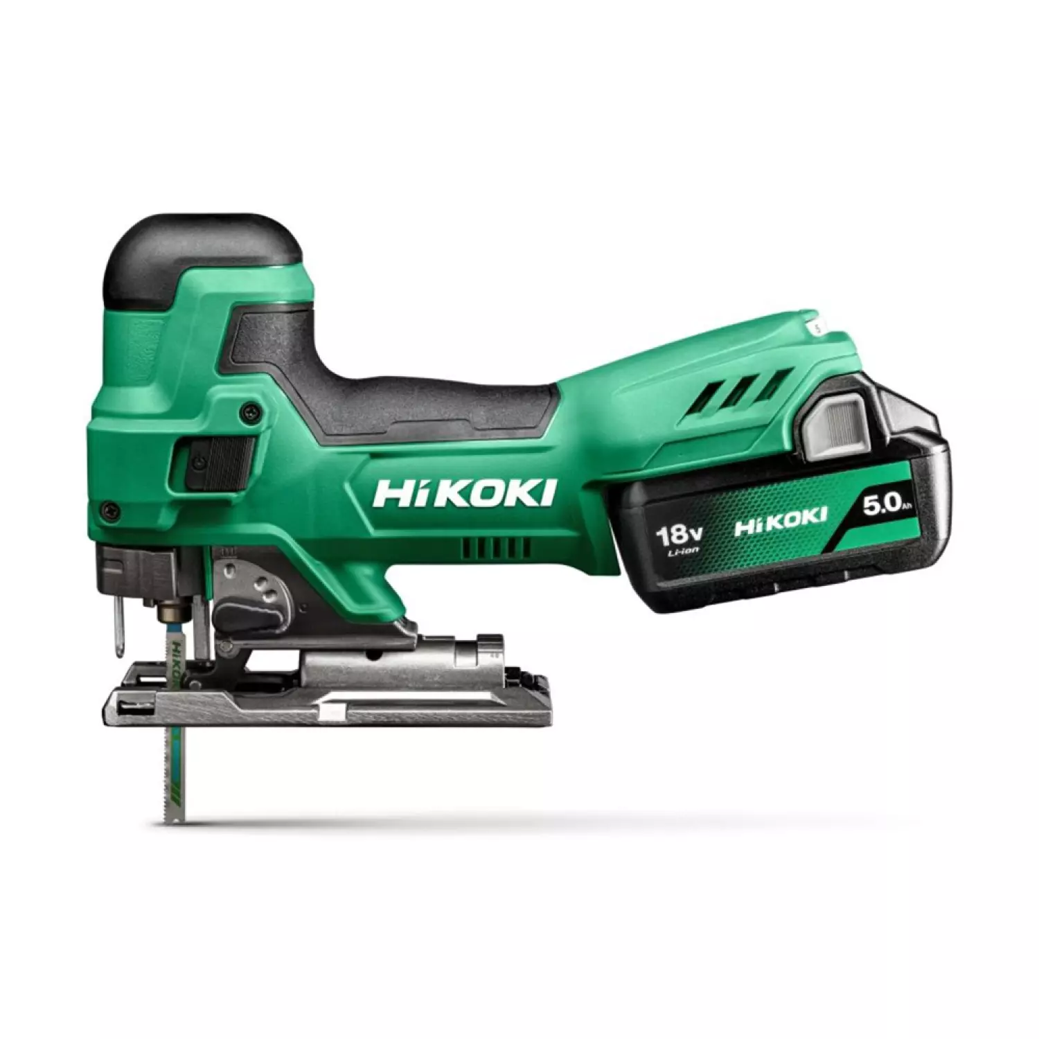 HiKOKI CJ18DBWPZ Scie sauteuse sans fil - 18 V - 135 mm avec 2 batteries 5,0 Ah et chargeur dans un coffret HSC II-image