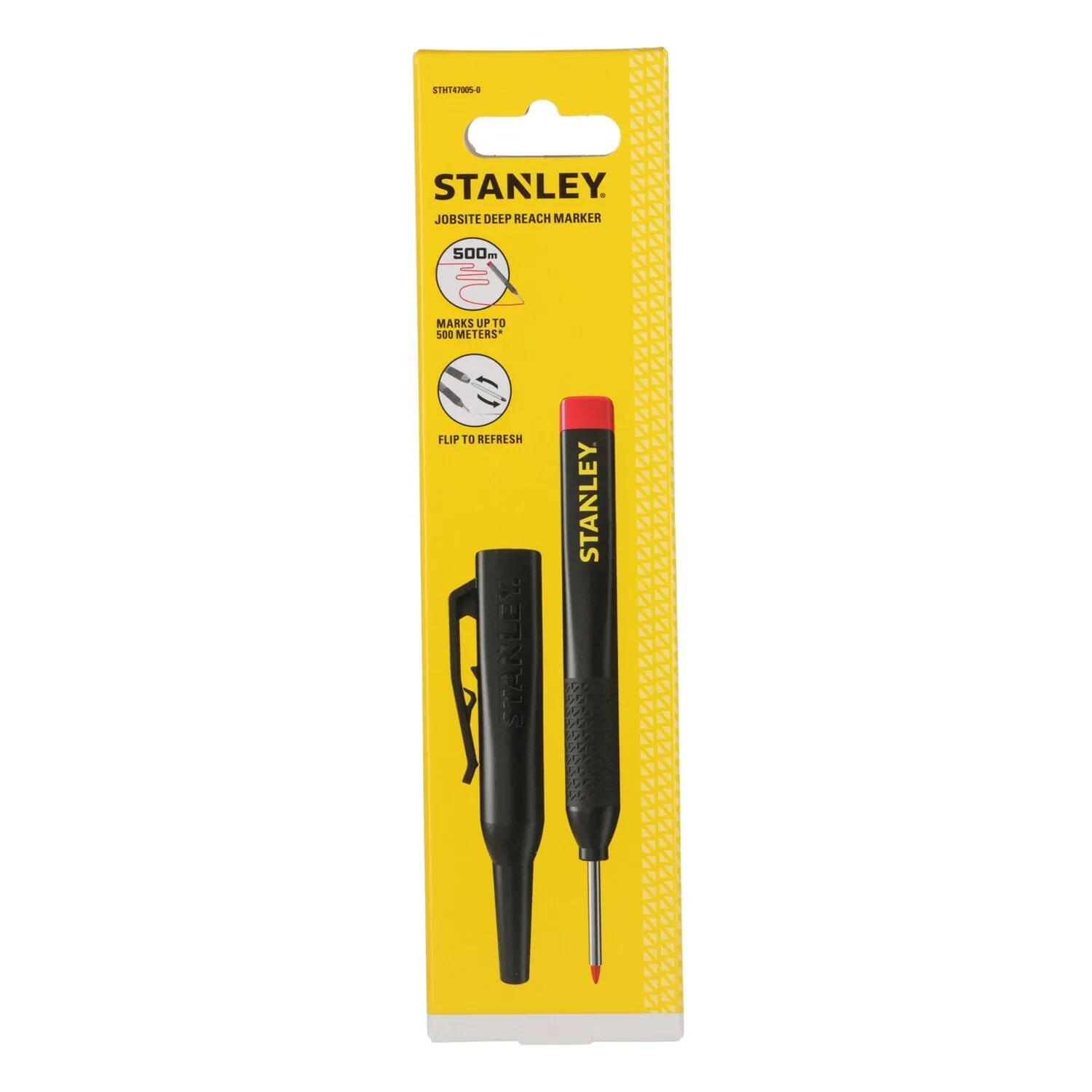 Stanley STHT47005-0 Markeerstift voor diep bereik met holster - Rood