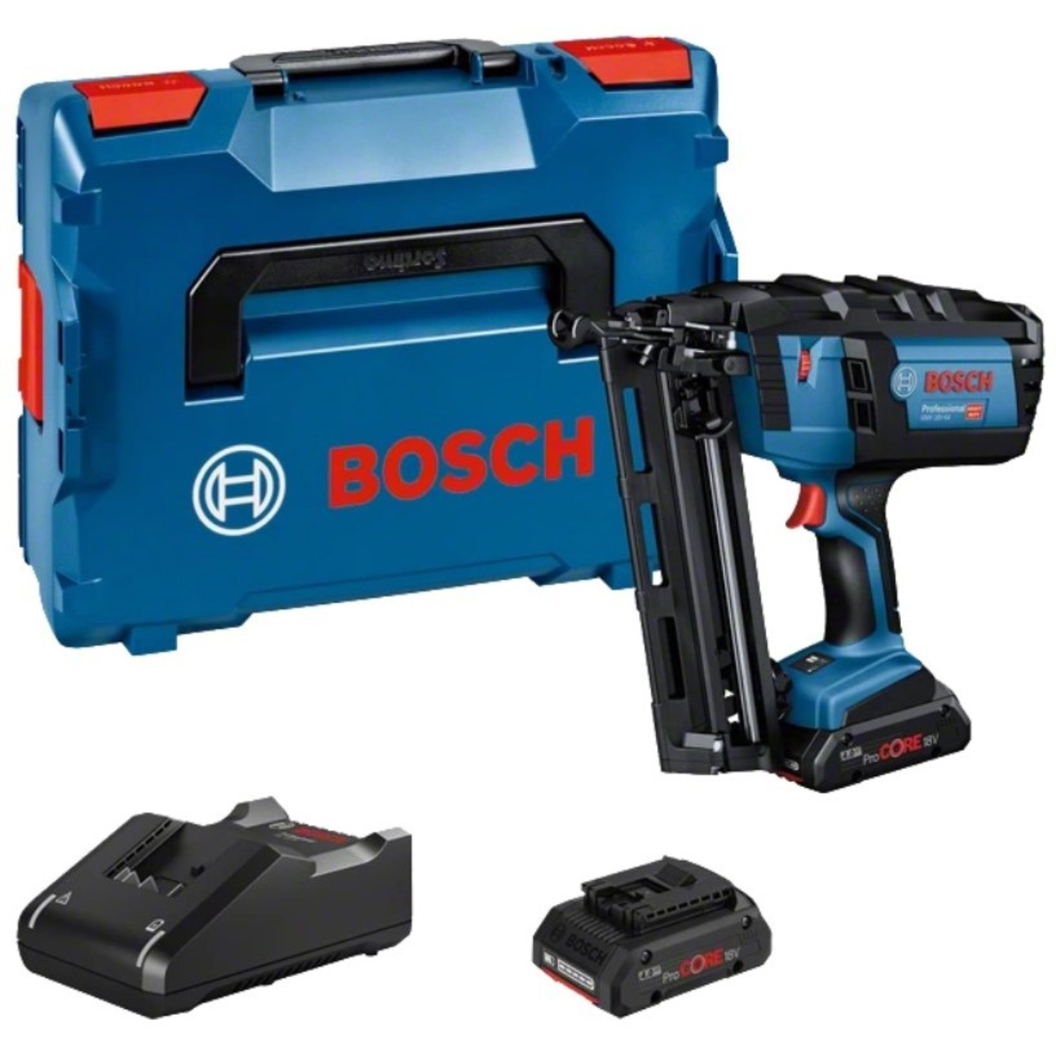 BOSCH GNH 18V-64 SET DE TACKER DE BATTERES LI-ION (2X 4.0AH) dans L-Boxx-image