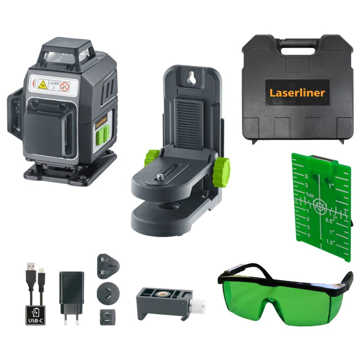 Laserliner PocketPlane-Laser 4G Laser à lignes croisées dans un coffret - 4 lignes - vert - 30 m-image