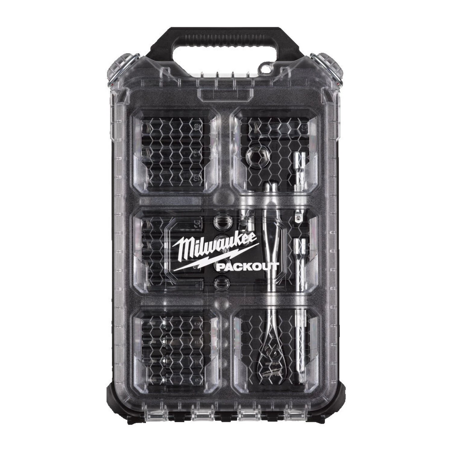 Milwaukee 4932478813 32-delige Ratel- en doppenset - in PACKOUT™ compact slim organiser - 3/8"-image