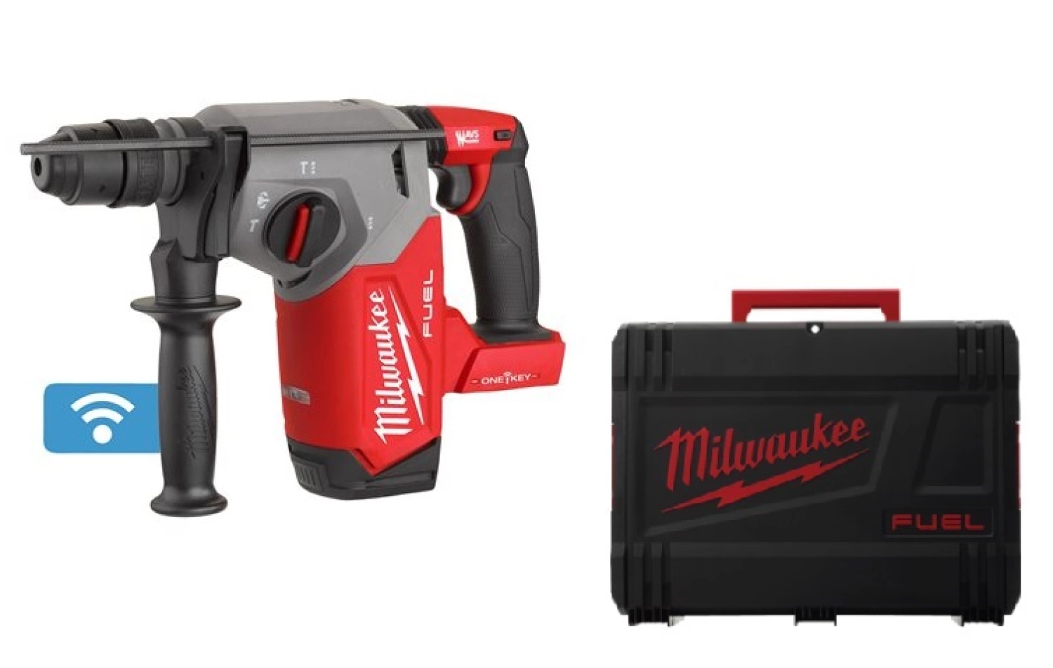 Milwaukee M18 ONEFHX-0X Perfo-burineur sans-fil - 18V Li-ion - SDS-plus - Boîte HD - Machine seule-image