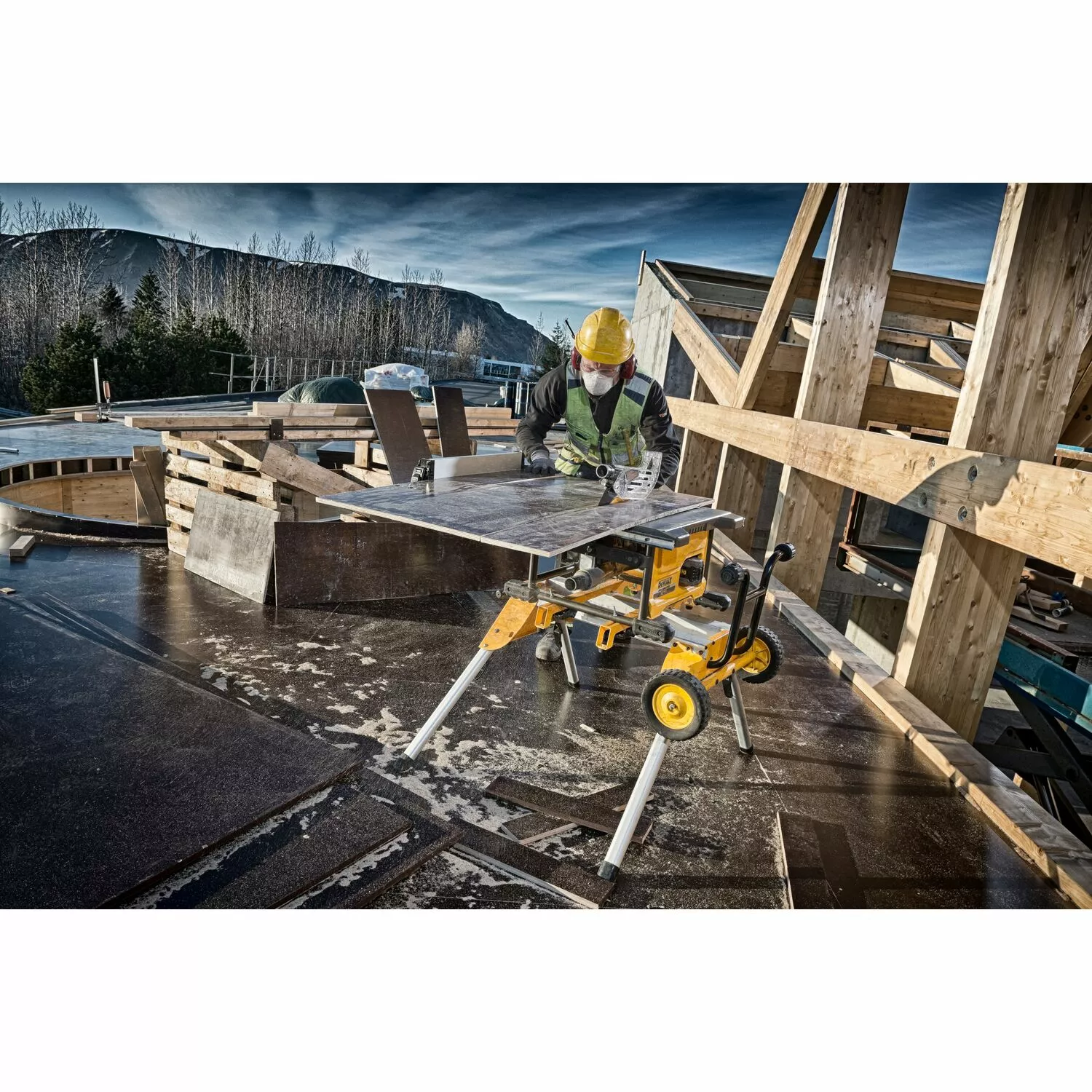 DeWALT DCS7485N-XJ 54V Li-ion XR FlexVolt accu tafelzaag body - 210 x 30mm - koolborstelloos-image