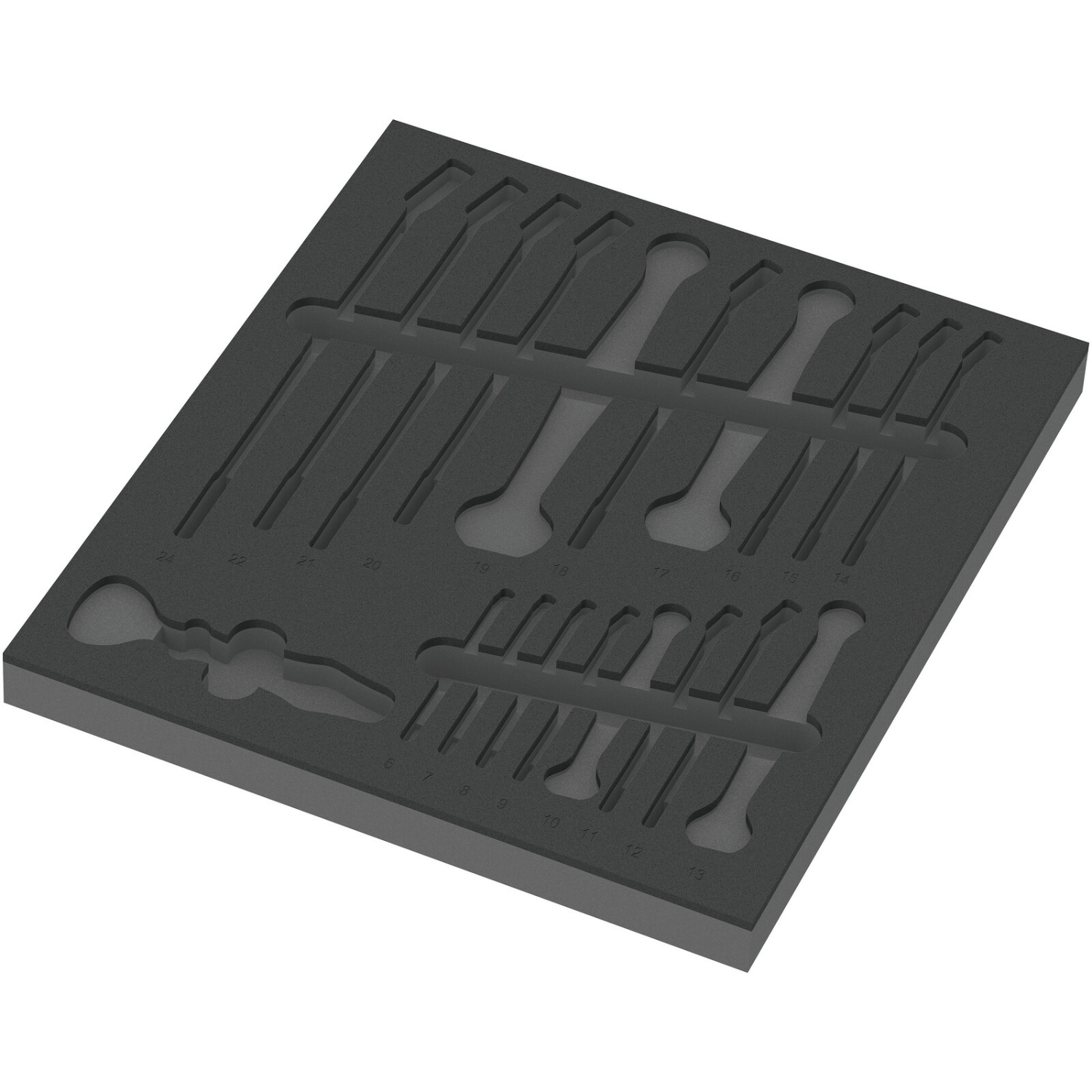 Wera 05137331001 9831 Schuimstof inlegstuk 6003 Joker set 1 - leeg