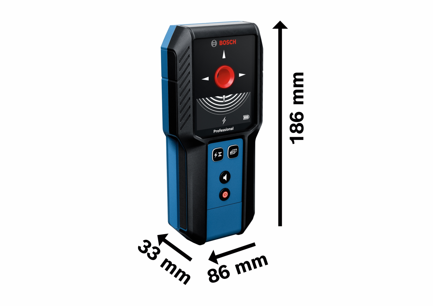 Bosch GMS 120-27 Multidetector/Leidingzoeker in tas - tot 120mm - IP54-image