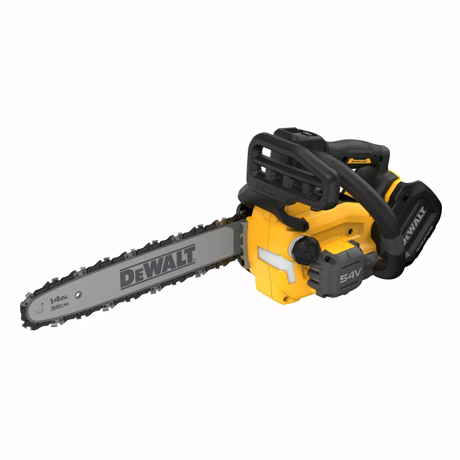 DeWALT DCMCST635X1 54V XR FLEXVOLT Ensemble de Tronçonneuse à Manche Supérieur sans Fil (1x Batterie 9.0Ah) - Moteur sans Balais - 35cm-image