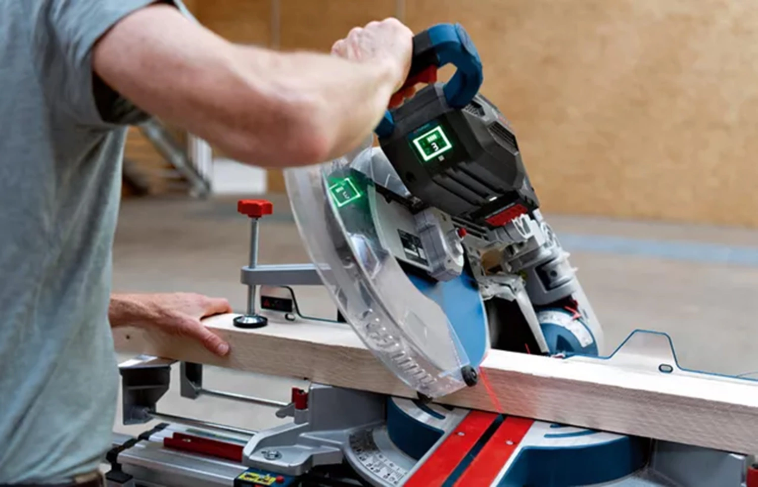 Bosch GCM 18V-305 GDC 18V LI-ION BATTERIE BITURBO SAW SAW (2x 12.0AH) -305 mm-image