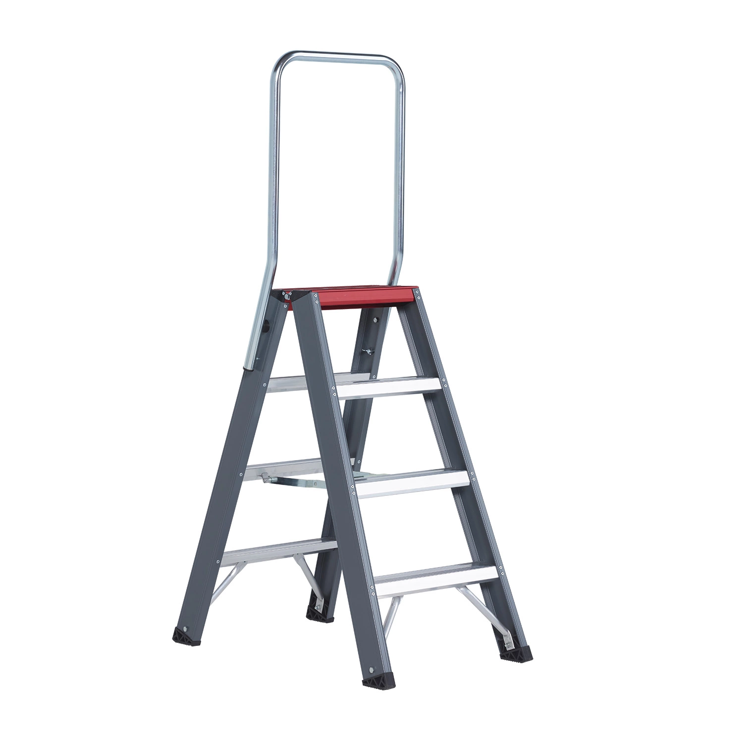 Altrex Falco FDO 4 Dubbele trap - Aluminium met coating - 2 x 4 treden - max. werkhoogte 2,95m-image