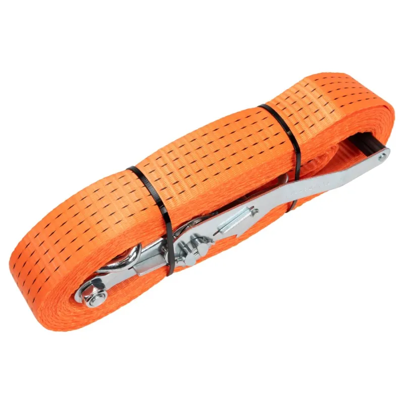 20 Sangles à Cliquet Orange 1,5 X 15 Pieds – Crochets J, Rupture 4000 Lbs