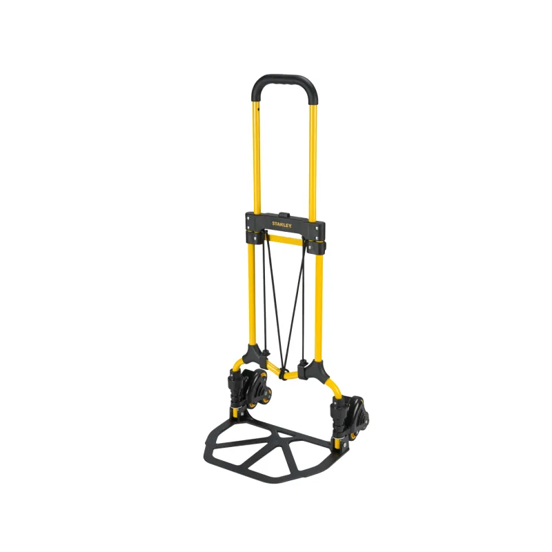 YEAUPE PRO Steekwagen, 50 kg draagvermogen, opvouwbare steekwagen, in hoogte verstelbaar en traploper, met 2 verlengtouwen en sponsgrip - Zwart - Driewieler