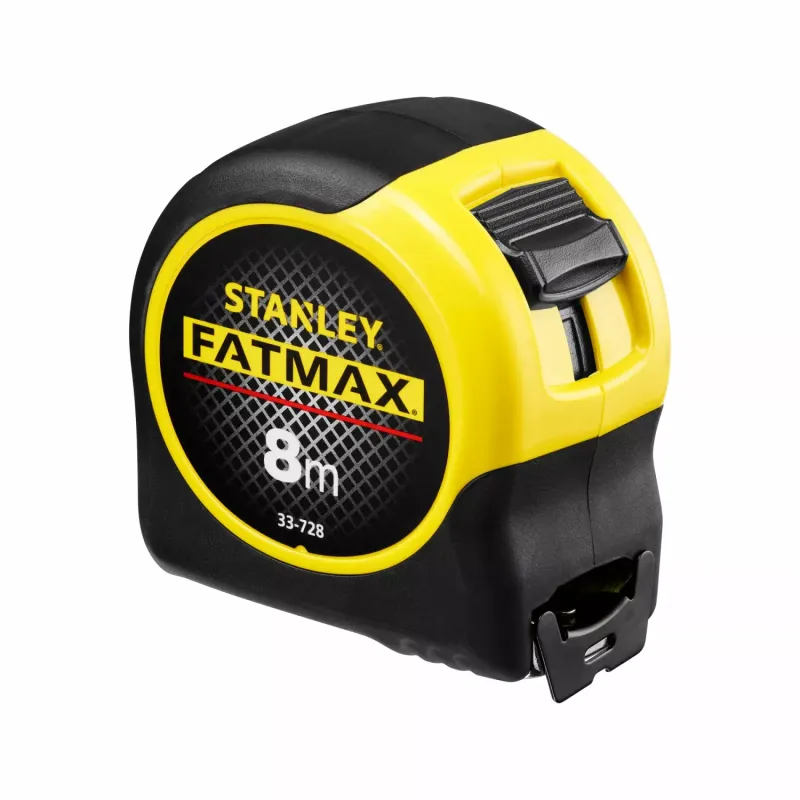 Mètre Ruban Stanley FatMax 3M 16mm - Lecture Recto Verso, Made In France, Revêtement Blade Armor Et Mylar, Boîtier Bi-Matière Robuste