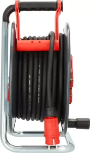Brennenstuhl Professional SteelCore SC 2200 IP44 - Enrouleur De Câble 25m H07RN-F 3G2,5 Pour Chantier Et Extérieur