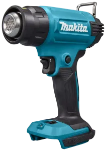 Décapant Thermique, Pistolet à Air Chaud Pour Batterie Makita 18V Avec Réglage De Volume D'air à 2 Niveaux, Température Jusqu'à 550 ° C, 7 Buses Pour Le Soudage, Tuyau Courbé Sans Batterie