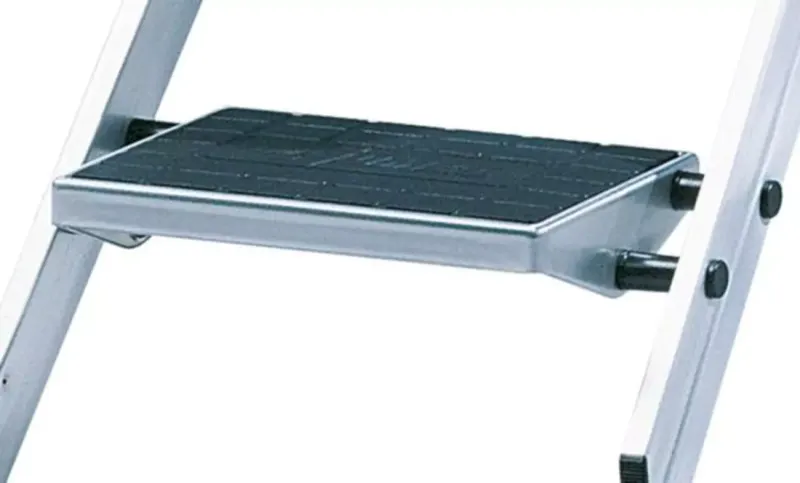 Aluminium design vouwladder, 3 treden, wit