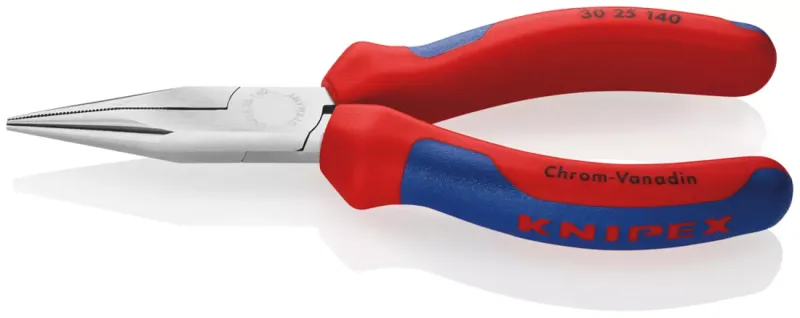 Knipex Langbektang – 160 Mm – Verchroomd, VDE-geïsoleerd – Met Meercomponentengrepen – Voor Elektrische En Precisiewerk