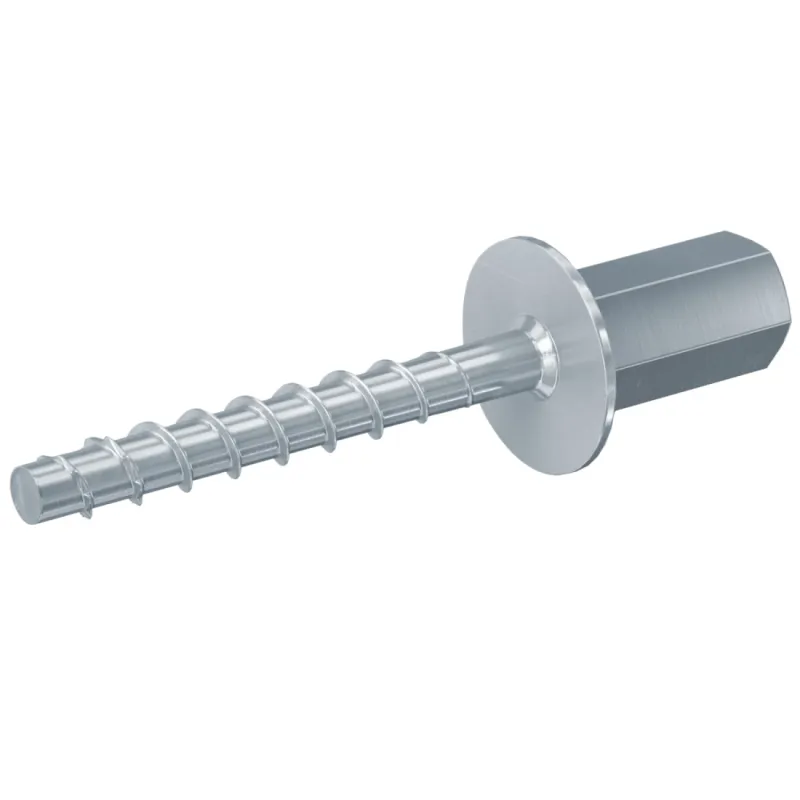 AERZETIX - C48383 - set van 100 schroefankers betonschroeven ankerschroeven direct voor beton 7,5 x 80 mm verzonken kop conisch - met afdruk ster T30 - directe bevestiging zonder pluggen