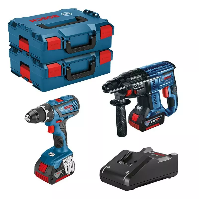 Bosch 0615990L8D - Set perceuse visseuse Li-Ion 18V (3x batterie 5